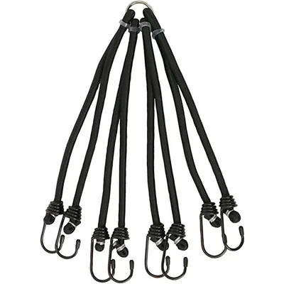 Obrázek produktu pro Carpoint upínací popruh na zavazadla, Ø 8 mm, 8 háčků, 30–55 cm