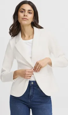 Produktbild von fransa FRZablazer Damen Blazer Jackenklazer Anzugsjacke mit Stretch Reverskragen 1-Knopf-Form Paspeltaschen Regular fit