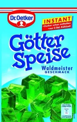 Produktbild von Dr. Oetker Götterspeise Instant Waldmeister, 100 g