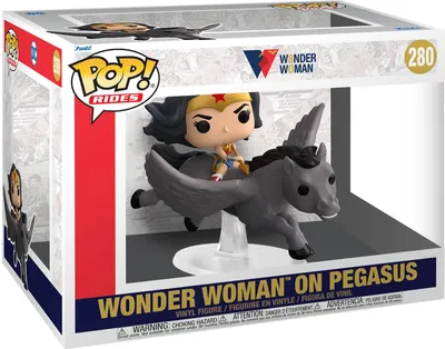Immagine prodotto di Funko Wonder Woman POP! cavalcatura in vinile Wonder Woman 80° su Pegasus 15 cm FK54989