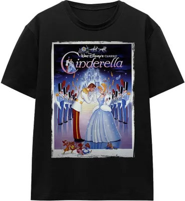 Image de Cinderella - T-shirt Homme/Femme Unie TV17162 (M) (Noir)
