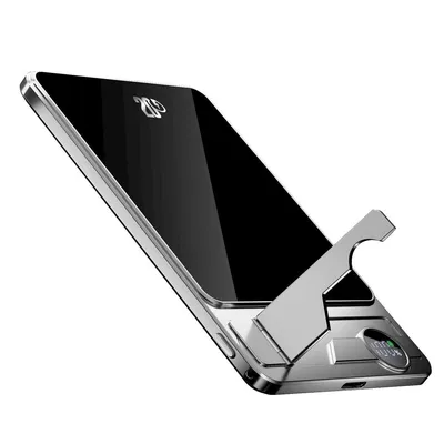 Produktbild von 10000mAh Powerbank Slim aus Aluminium und Kunststoff – Qi2 magnetisches kabelloses Laden, 20W Typ-C Schnellladung, kompatibel mit MagSafe – ideal für Reisen