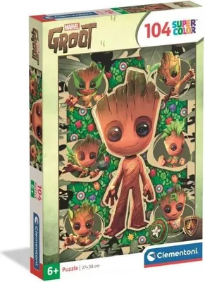 Image de Puzzle 104 Pièces Clementoni Marvel Groot, 38 x 27 cm, Puzzle Enfant
