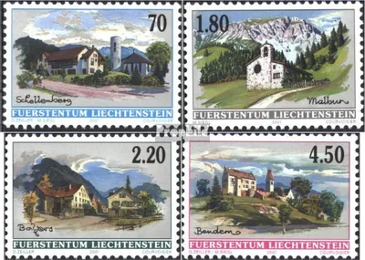 Produktbild von Briefmarken Liechtenstein 2001 Mi 1262-1265 (kompl.Ausg.) postfrisch Dorfansichen
