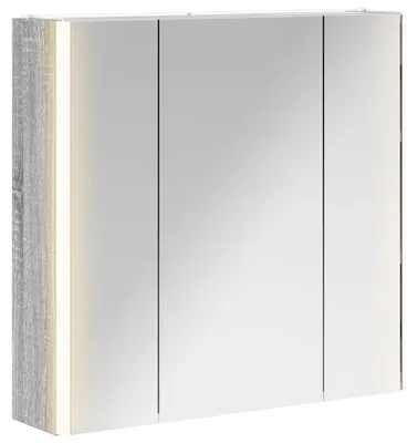 Immagine prodotto di vidaXL Armadietto a specchio da bagno Sonoma grigio 63,5 x 15,5 x 60,5 cm