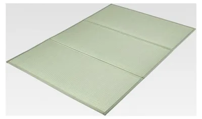 Produktbild von Faltbare japanische Tatami-Matte aus Binsengras 2108 x 1397 mm, Bodenmatratze für Schlaf, Meditation und Yoga