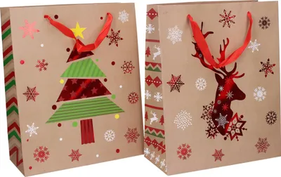 Produktbild von Geschenktüte M 32x26x10cm Weihnachten