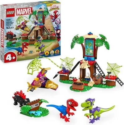 Immagine prodotto di LEGO Marvel Spidey contro Gobbys Raptor nella casa sull'albero, Spidey e i suoi straordinari amici, set di costruzione per bambini dai 4 anni in su