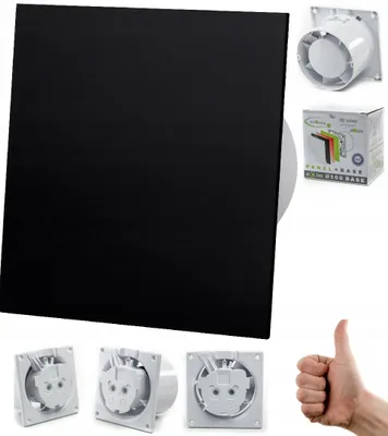 Obrázek produktu pro airRoxy Tichý ventilátor do koupelny 100mm s vlhkostním senzorem 11W