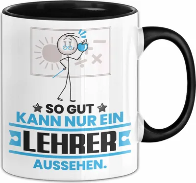 Produktbild von Lehrer Geschenk Tasse So Gut Kann Nur Ein Lehrer Aussehen Geschenkidee Kaffee-Becher (Schwarz)
