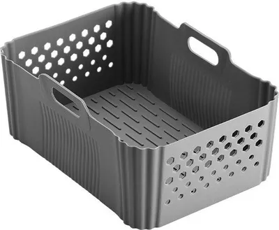 Produktbild von 2 Stück für Ninja Airfryer SL400 SL401 - Silikon-Bakplatten, Airfryer Zubehör, grau