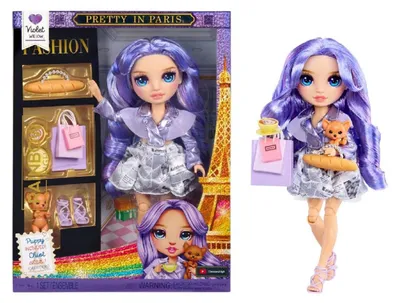 Immagine prodotto di Rainbow High, Collezione "Pretty in Paris", Bambola alla moda - Violet Willow (viola), Bambola, Bambine, 4 anni, Adatta a bambini e bambine, 280 mm, Multicolore, Viola