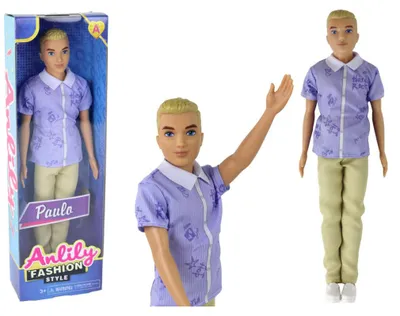 Produktbild von IMPORT LEANTOYS Baby Puppe Junge Paulo Shirt Blondes Haar