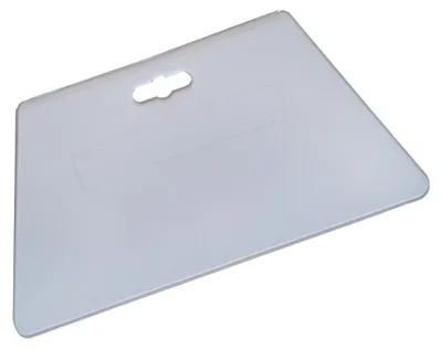 Produktbild von i-Prema Andrückspachtel 22,5 cm transparent aus Kunststoff, Tapezierspachtel mit abgerundeten Kanten für Tapeten und Putz