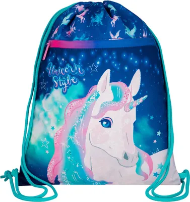 Produktbild von Schultasche Turnbeutel Sportbeutel COLORINO Vert UNICORN