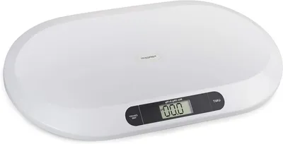 Image de Balance pour bébé - Balance numérique - Pour surveiller le poids - Précision jusqu'à 10g - Capacité jusqu'à 20 kg - Blanche