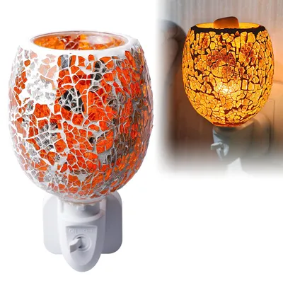 Elektrische Duftlampe 10 W, Wachsschmelzlampe, 3D-Glas, energiesparend