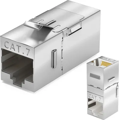 Produktbild von hb-digital Keystone Modul CAT 7 Winkel Netzwerk Adapter Steckverbinder RJ45