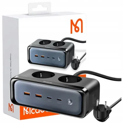 Produktbild von Mcdodo Ładowarka Sieciowa Listwa Zasilająca Gan 2xusb 2xusb-c 2xac 70w
