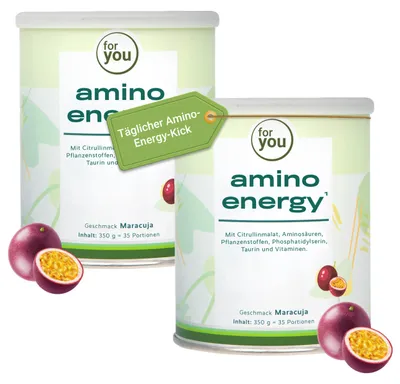 Produktbild von for you amino energy - Maracuja Doppelpack