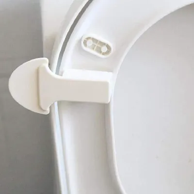 Productafbeelding van Toiletbril Lifter - Deksel Handgreep - Hygiënisch Gebruik - Eenvoudige Installatie - 10 cm - Wit