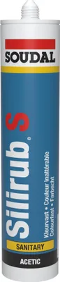 Produktbild von SILIRUB S Silikondichtstoff Sanitär Kartusche 310 ml kristalklar SOUDAL