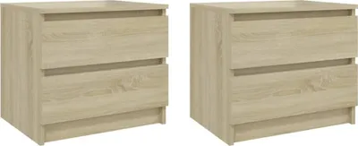 Produktbild von Nachttische 2 Stk. Sonoma-Eiche 50x39x43,5 cm Holzwerkstoff
