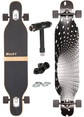 Productafbeelding van Longboard van Hout met Keramische Lagers