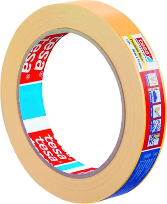 Produktbild von Präzisionskrepp 4344 Stand.glatt hellbeige L.50m B.19mm Rl.TESA 8 Stk