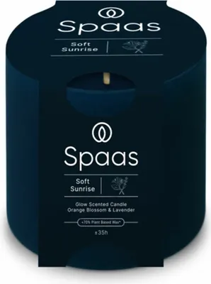 Produktbild von Spaas Glow Duftkerze 35h – sanfter Sonnenaufgang | 3 Stück