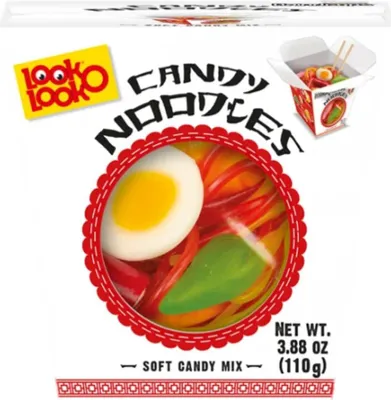 Obrázek produktu pro Look O Look Candy Noodles Box ovocné želé a pěnový cukr 110g