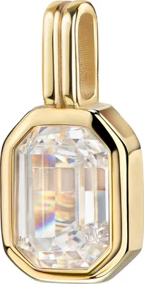 Produktbild von Kleiner Zirkonia-Goldanhänger 585 Kettenanhänger Gold für Damen