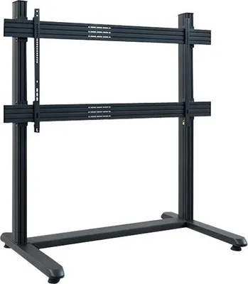 Produktbild von HAGOR comPROnents Höhenverstellbar Monitorständer - Bildschirmgröße: Bis zu 279,4 cm (110 Zoll) - 150 kg TragfähigkeitDisplay Type Supported: - Bodenständer - Pulverbeschichtet - Schwarz
