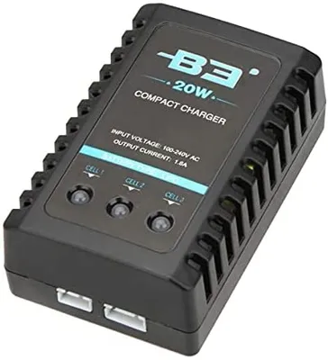 Zdjęcie produktu dla Ładowarka Balansująca B3 20W 1.6A - Kompaktowa i przenośna, AC 100-240V 50/60Hz, Łatwa do podłączenia dla baterii 2S-3S LiPo, Idealna do IMAX