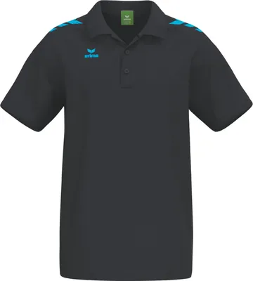 Produktbild von Erima Cmpt 3 Wings Poloshirt Herren - Schwarz / Curacao