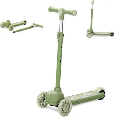 Produktbild von Lorelli JETSTER 3-Rad Kinder-Scooter ab 3 J. – LED PolyurethanRäder, ABEC-9, höhenverstellbar 66–76 cm (3 Stufen), klappbar, bis 20 kg