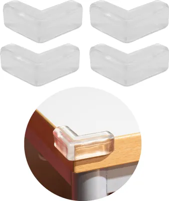Produktbild von 4x Kantenschutz Eckenschutz Baby Schutz Tisch Möbel Kinder Ecken Kanten Gummi