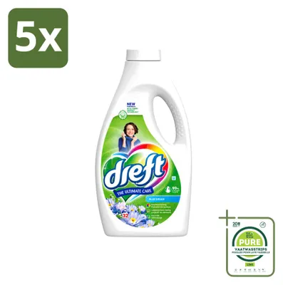 Produktbild von 5 x Dreft Flüssigwaschmittel Bunter Traum für Buntwäsche - Großpackung - 5 Stücke