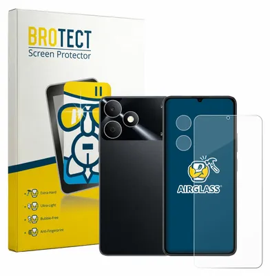 Produktbild von BROTECT Schutzglas für realme Note 80 (Display+Kamera) Schutzfolie Panzer Folie Glas Display Schutz klar