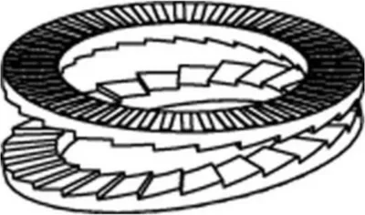 Obrázok produktu pre Kotúč Nord-Lock DNL 6 6,5 x 10,8 x 1,8 mm, štandardné zinkové vločky, lepené