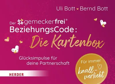 Produktbild von Der #gemeckerfrei® BeziehungsCode: Glückskarten für deine Partnerschaft