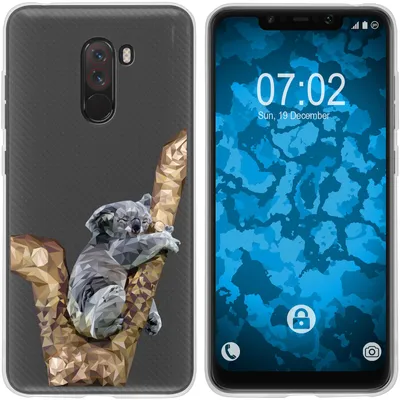 Produktbild von PhoneNatic Case kompatibel mit Xiaomi Pocophone F1 Silikon-Hülle Vektor Tiere Koala M9
