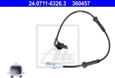 Produktbild von ATE ABS Sensor Raddrehzahl Hinten Links für DACIA SANDERO II 24.0711-6326.3