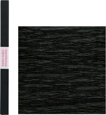 Produktbild von Spirit Krepppapier Standard 200 x 50 cm, Farbe:schwarz