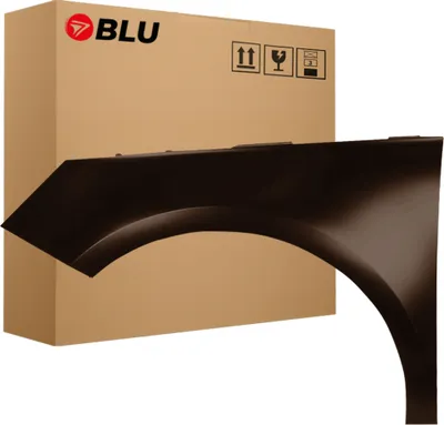 Immagine prodotto di BLU Parafango compatibile con Audi A1 8X LZ8W Sinistra Braun TeakBraun | 2010-2018 | Anteriore | Verniciato | Pronto per il montaggio | Acciaio
