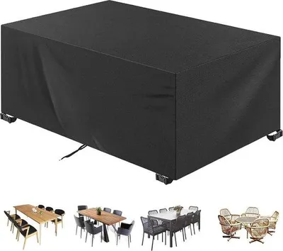 Produktbild von Famanu Gartenmöbelhülle wasserdicht - 340 x 120 x 85 cm, winddicht, schnee- und UV-beständig