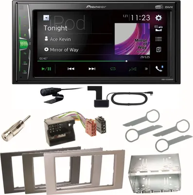 Produktbild von Pioneer DMH-A3300DAB Bluetooth USB Einbauset für Ford Focus C-Max Fiesta Transit