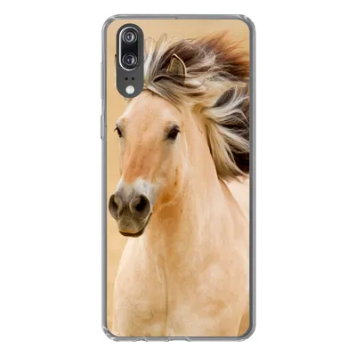 Produktbild von MuchoWow® Handyhülle Schutzhülle Hülle für Huawei P20 Pferde - Tiere - Mähne - Porträt Silikon Softcase Handy Hülle - Hardcover