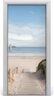 Produktbild von Tulup Türaufkleber 95x205 cm Dekorative Aufkleber Selbstklebend Wasserdichte Tapete Abnehmbar Schlafzimmer Wohnzimmer Wohnkultur - Weg zum Strand