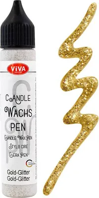 Immagine prodotto di Viva Decor 318091101 ViVA DECOR Penna a cera per candele, 28 ml, oro-lucido